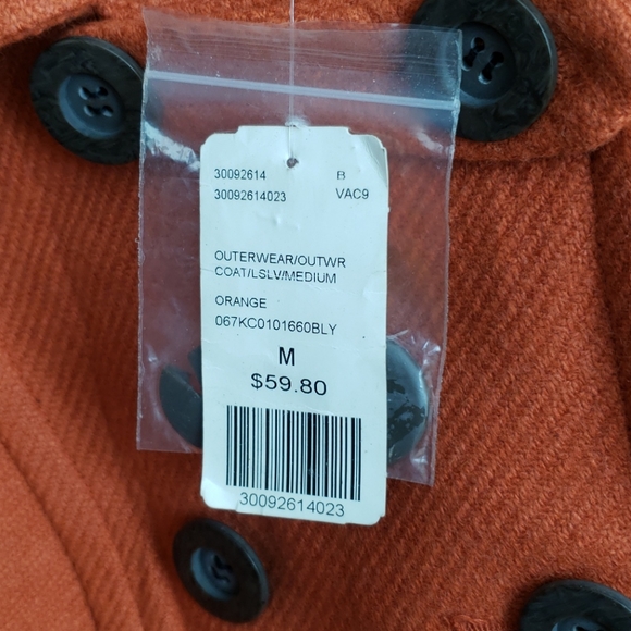 Forever 21 Burnt Orange Military Style Coat - Picture 8 of 8